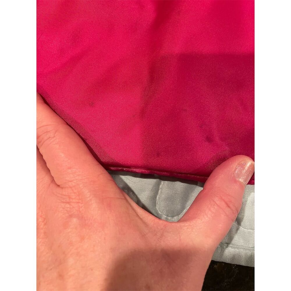 Dooney & Bourke Women's Bright Pink Nylon Tote Bag with Leather Trim - Picture 9 of 16